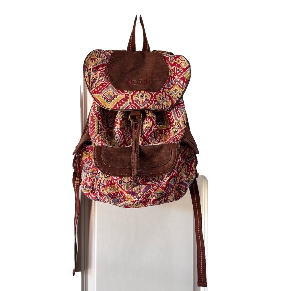 SAKROOTS Artist Circle Flap Backpack Bag  Desert Hippie Festival‎ Tribal